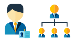 Icono diseño de formación y capacitación