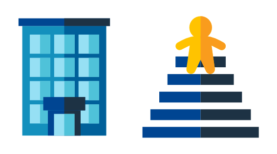 Icono diseño accesibilidad en infraestructuras