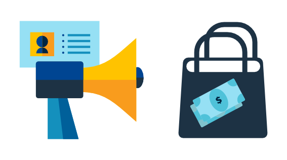 Icono diseño marketing y publicidad